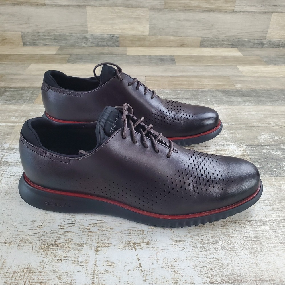 Cole Haan 2.Zerogrand Laser Wingtip Oxford Shoes Mens Sz 13 M Brown Lace Up